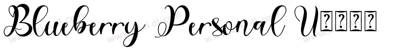 Blueberry Personal U字体转换